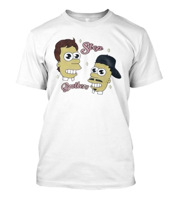 Julian And Logan Step Brothers Christmas Simpsons Style T-Shirt