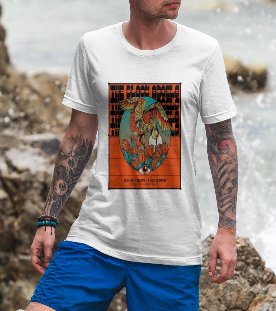 The Black Angels Tulips 5th Anniversary Fort Worth November 14 2025 T-Shirt
