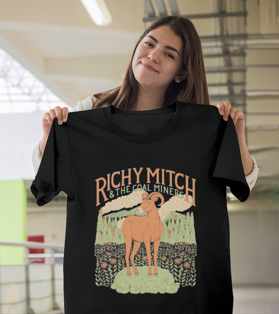 Richy Mitch And The Coal Miners Bighorn Goat Forest Scene T-Shirt