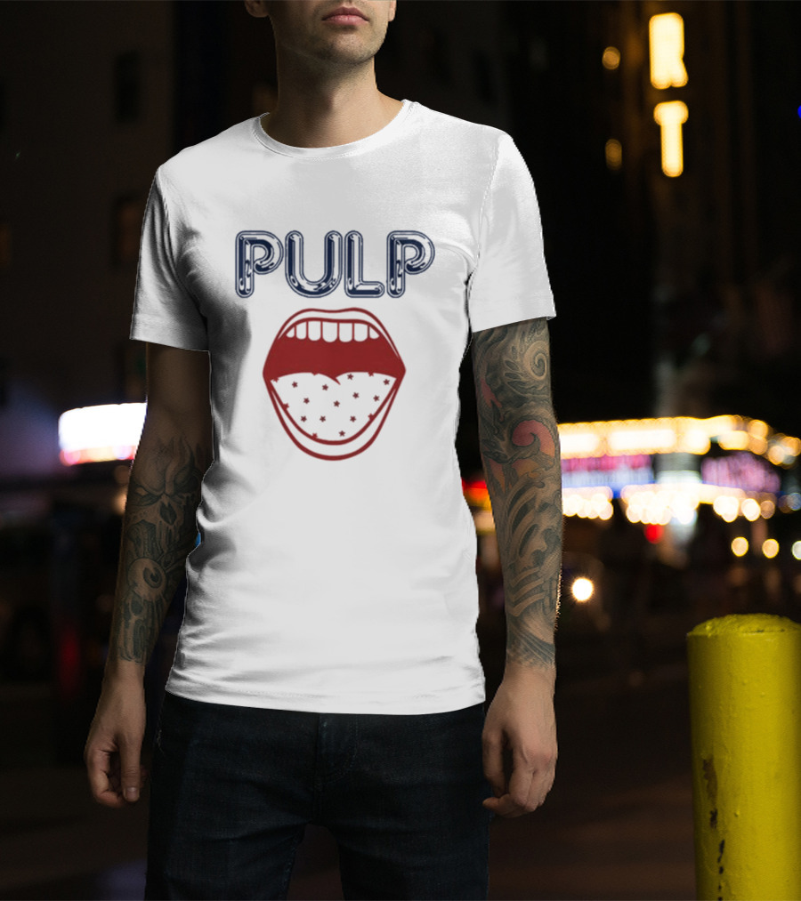 Pulp Us Tour Big Mouth Stars Logo T-Shirt