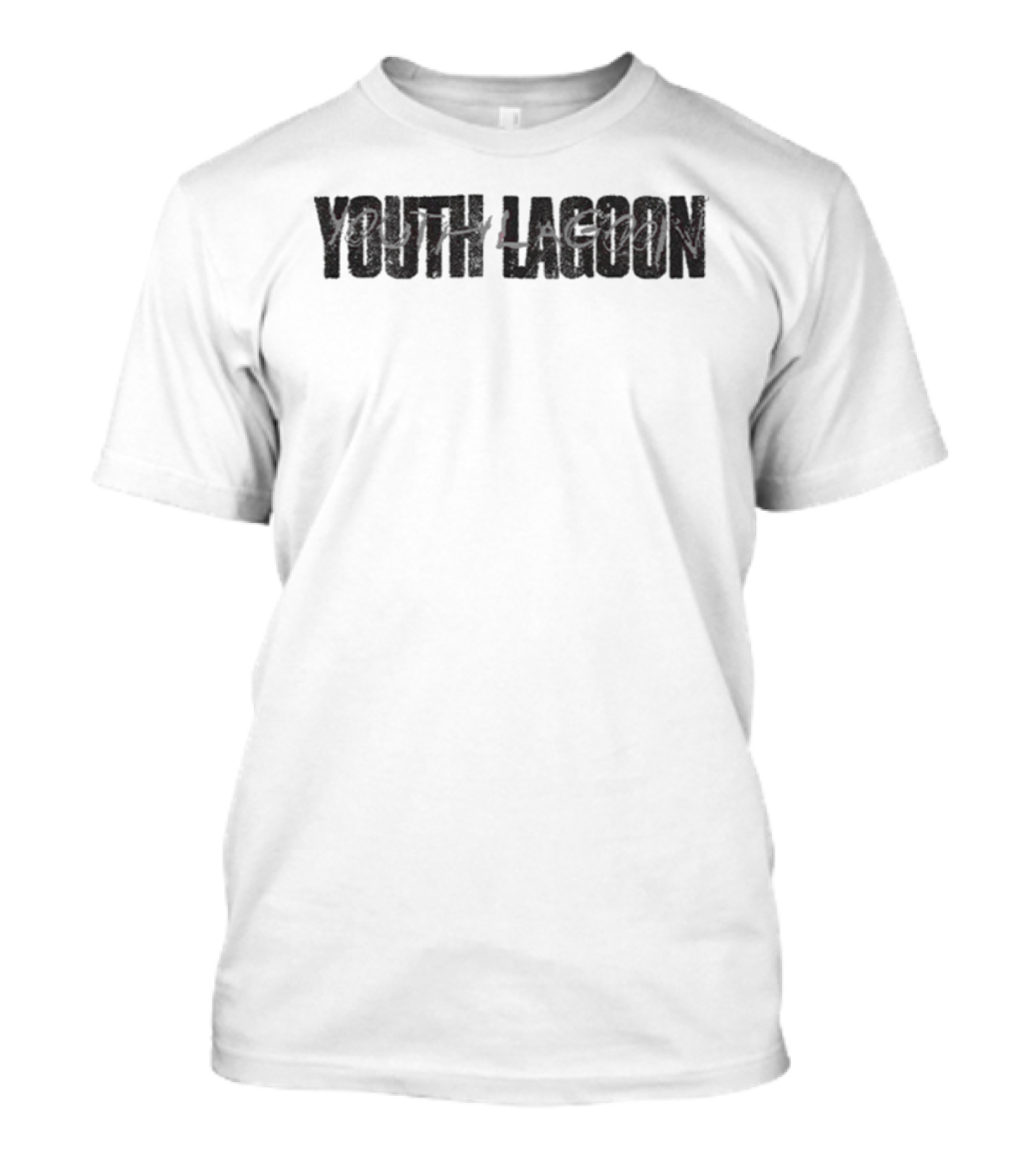 Youth Lagoon Grunge-Inspired Text Print T-Shirt