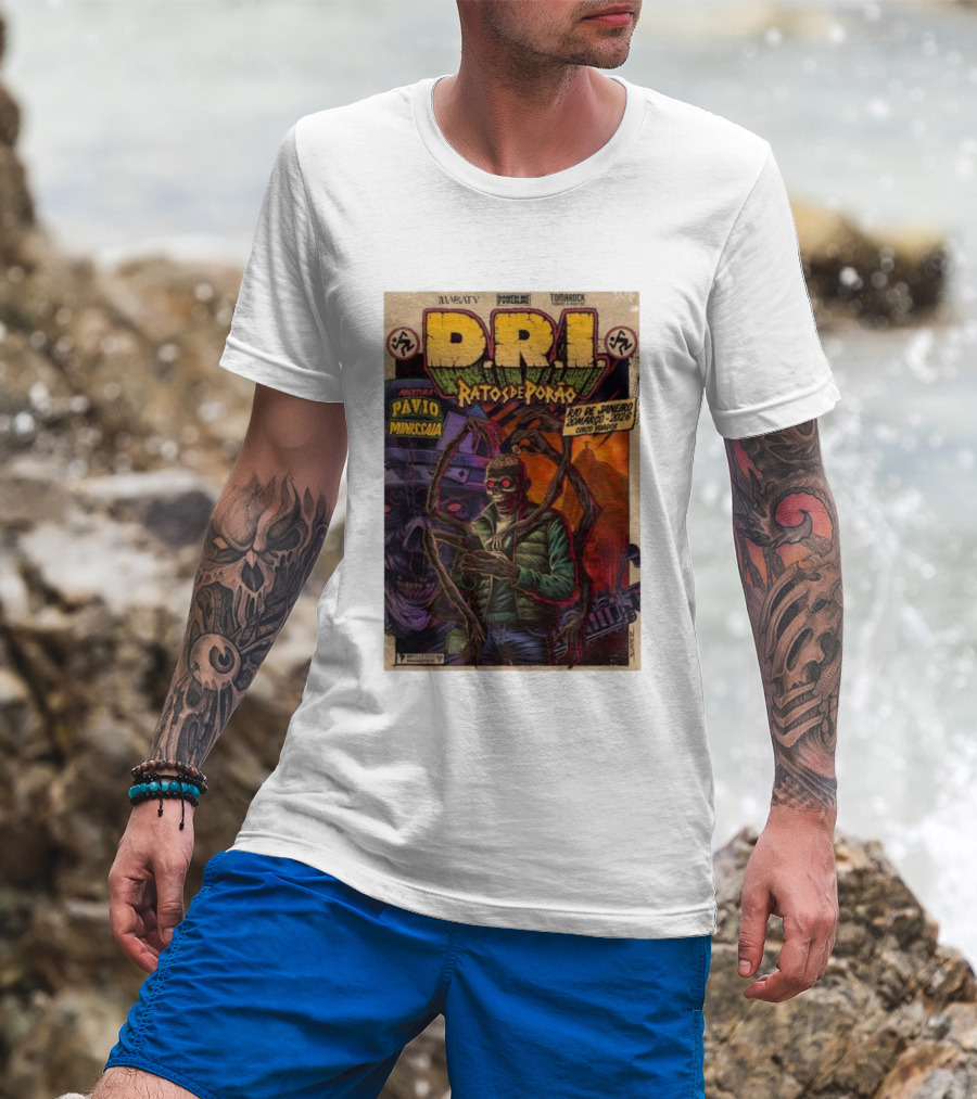 D.R.I Ratos De Porão Rio De Janeiro Zumbargo 2026 Circo Voador T-Shirt
