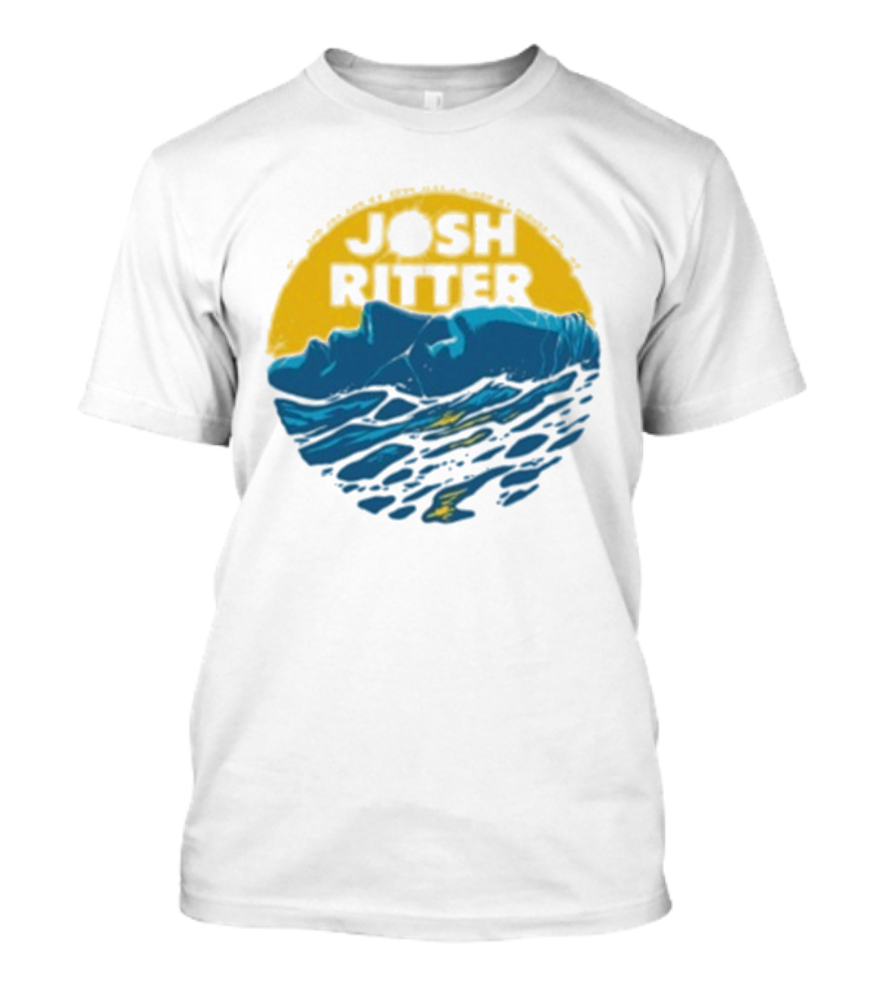 Josh Ritter Wild Ways Face Ocean Sunrise T-Shirt