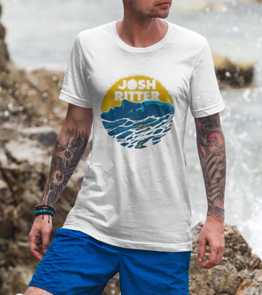 Josh Ritter Wild Ways Face Ocean Sunrise T-Shirt