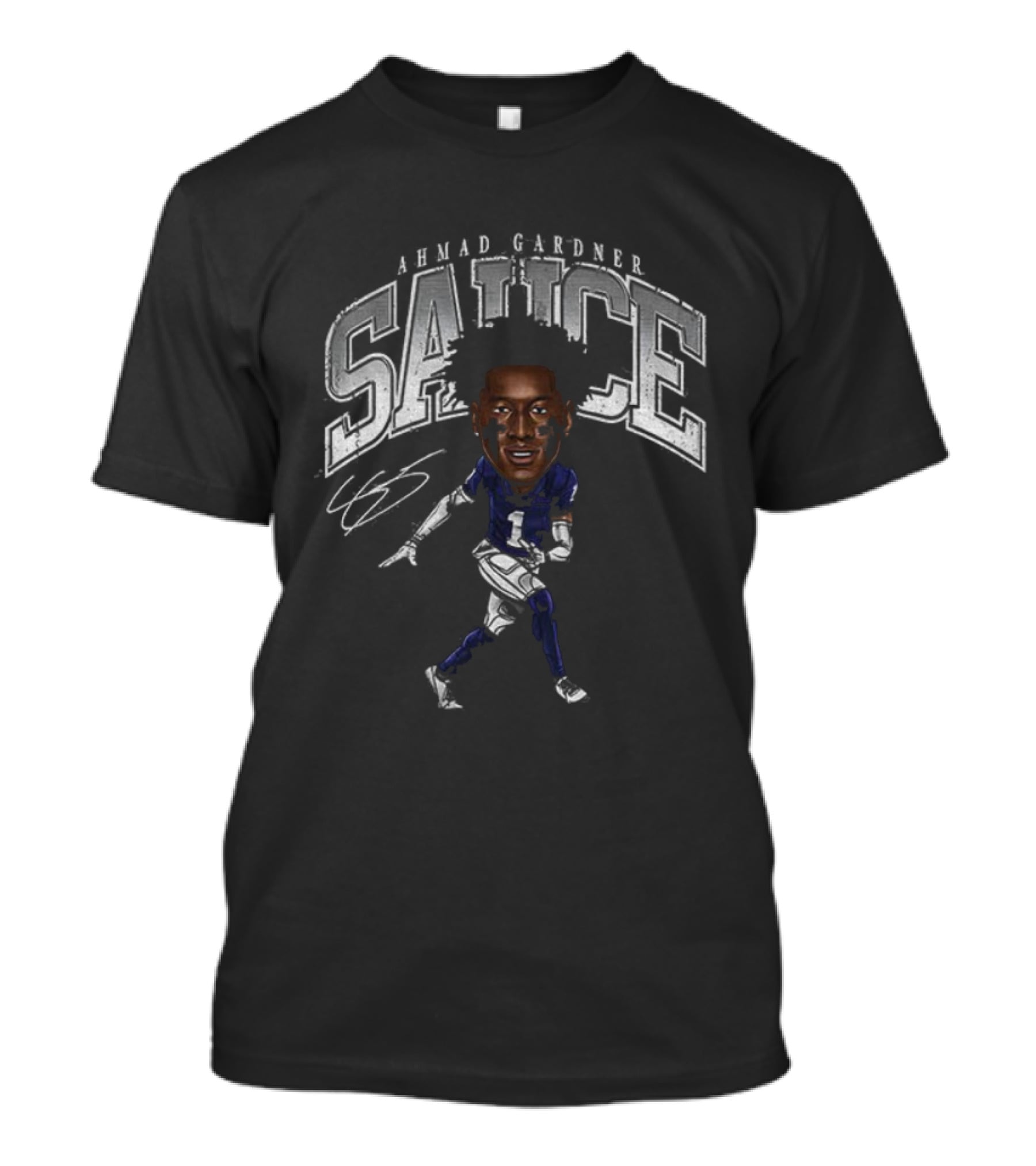 Ahmad Gardner Sauce Indianapolis Colts NFL Football Signature T-Shirt