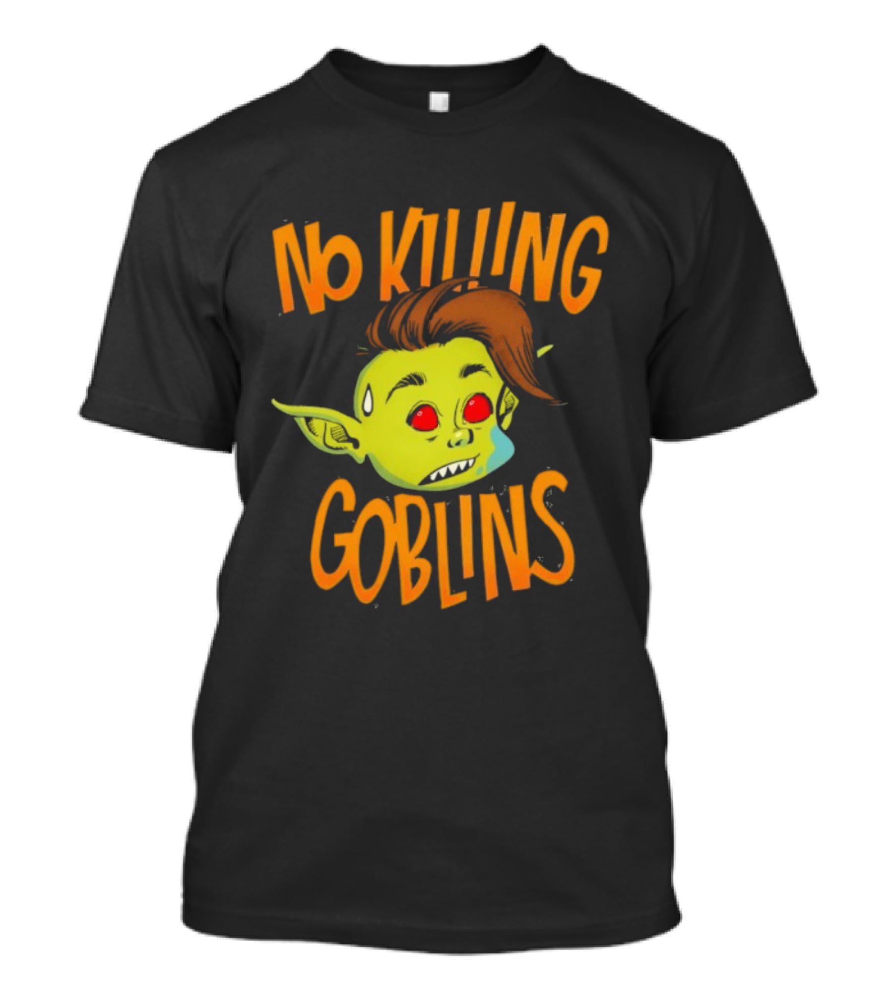 The Wandering Inn No Killing Goblins Denim Head Goblin Head Illustration T-Shirt