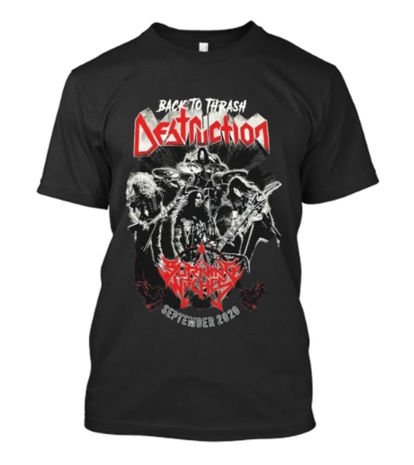 Back To Thrash Destruction Burning Witches September 2020 T-Shirt