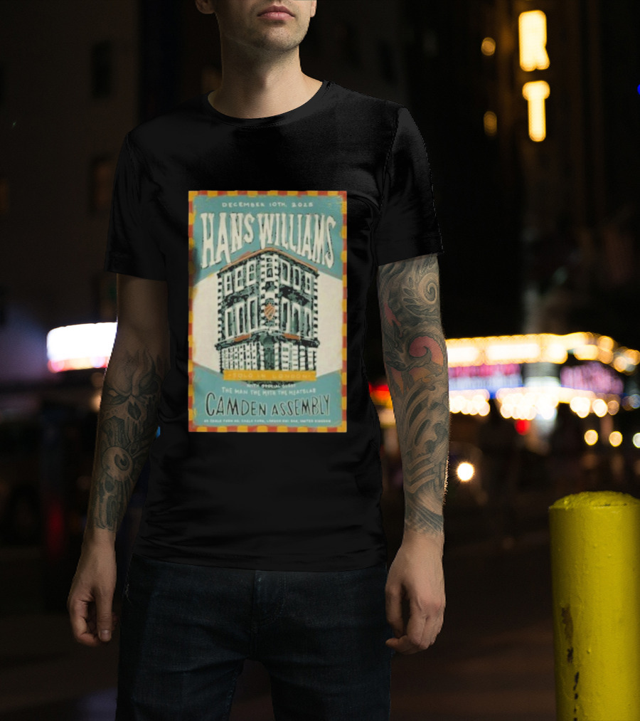 Hans Williams London Event December 10th 2025 Camden Assembly T-Shirt