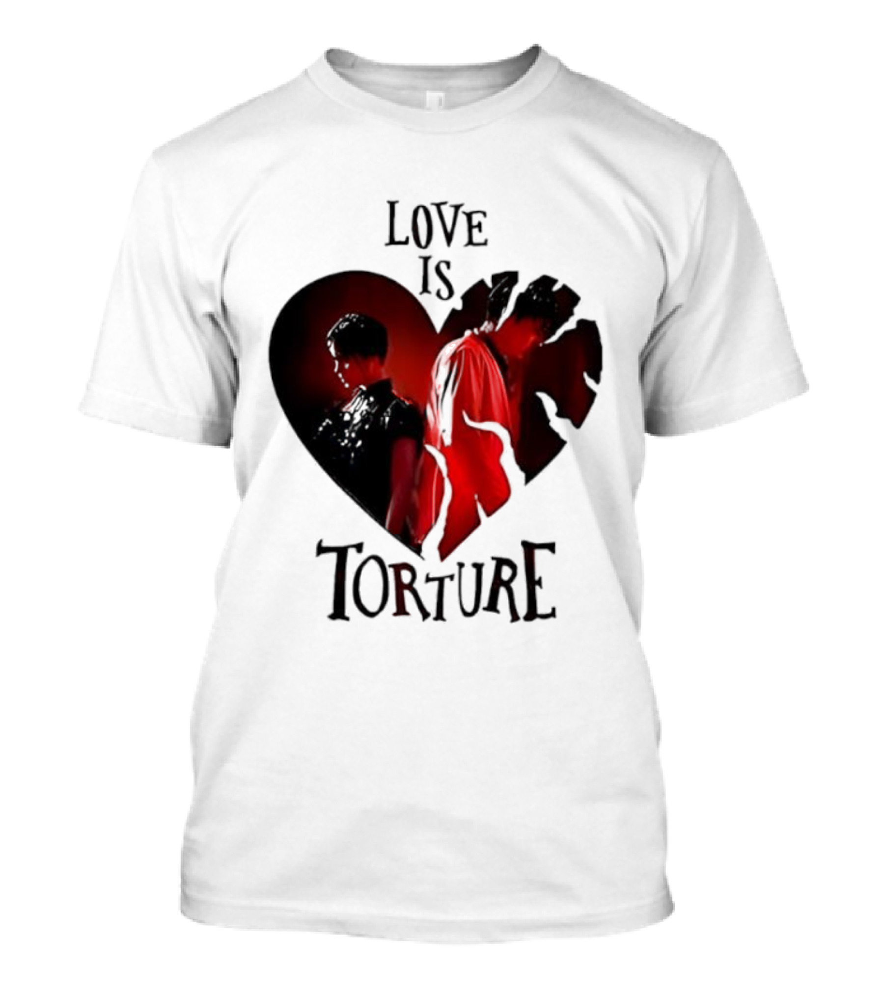 Wednesday Addams Tyler Galpin Love Is Torture Heart Design T-Shirt