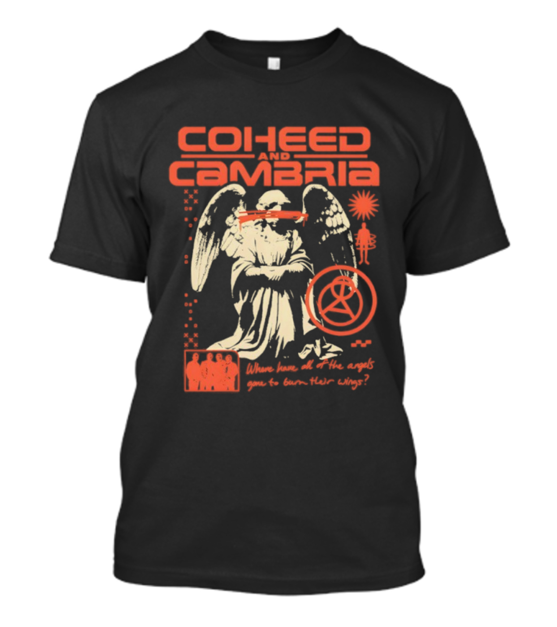 Coheed And Cambria Angels Neon Gone Solar Symbol T-Shirt