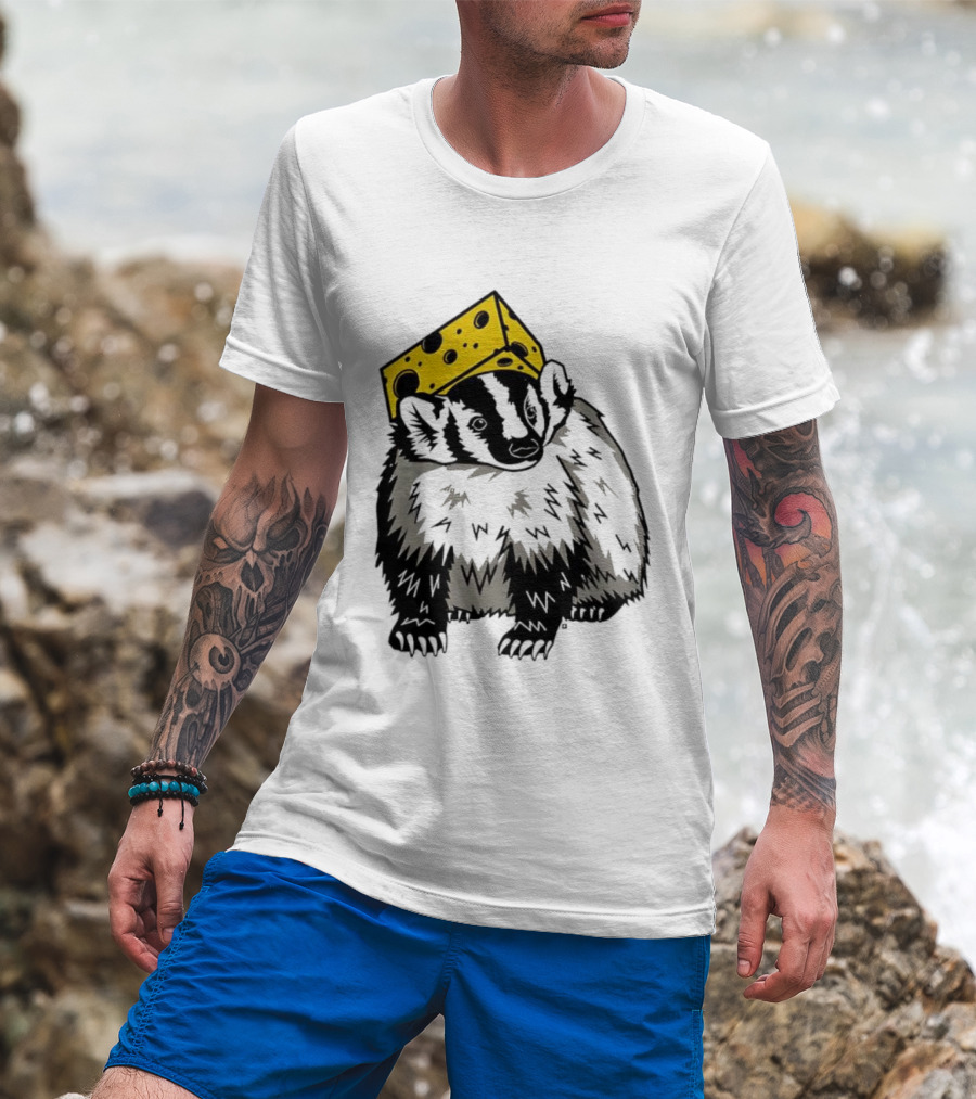 Cheesehead Badger Wisconsin Football Fans T-Shirt