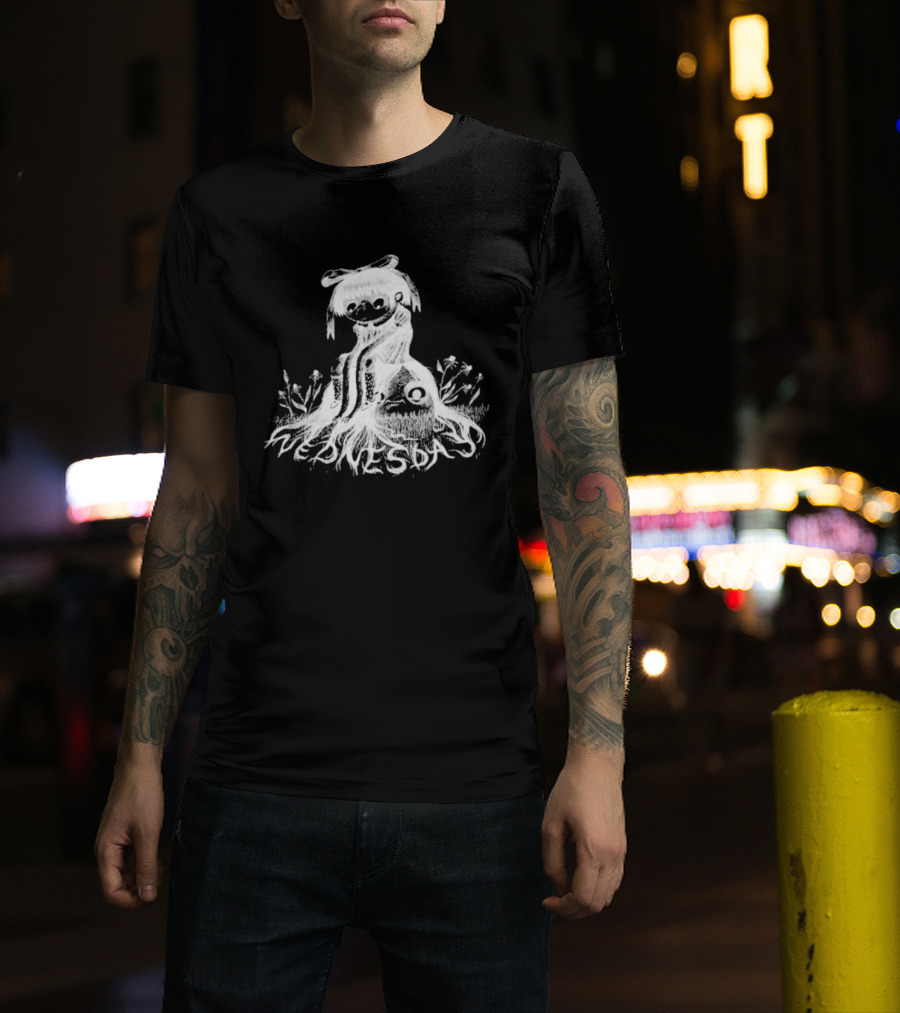 Wednesday Kamila Whimsical Adventure With Ghostly Friends T-Shirt