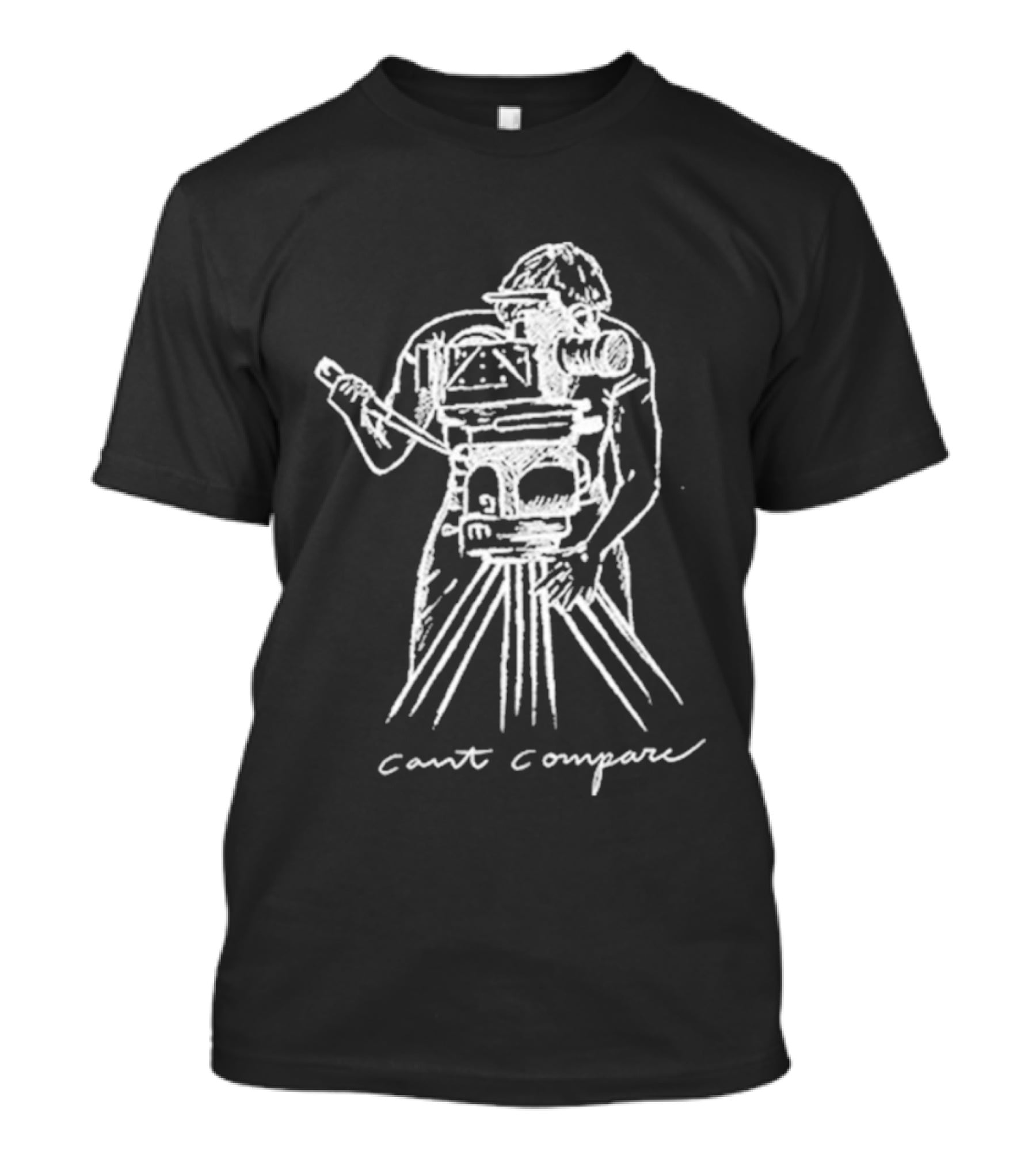 Jason Schmidt Can't Compare Vintage Camera Drawing T-Shirt