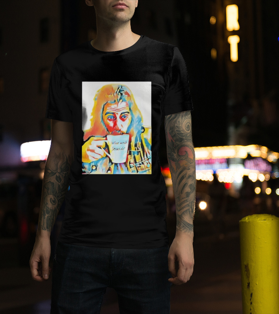 Jonathan Roumie What Would Jesus Do Art Colorful Portrait T-Shirt