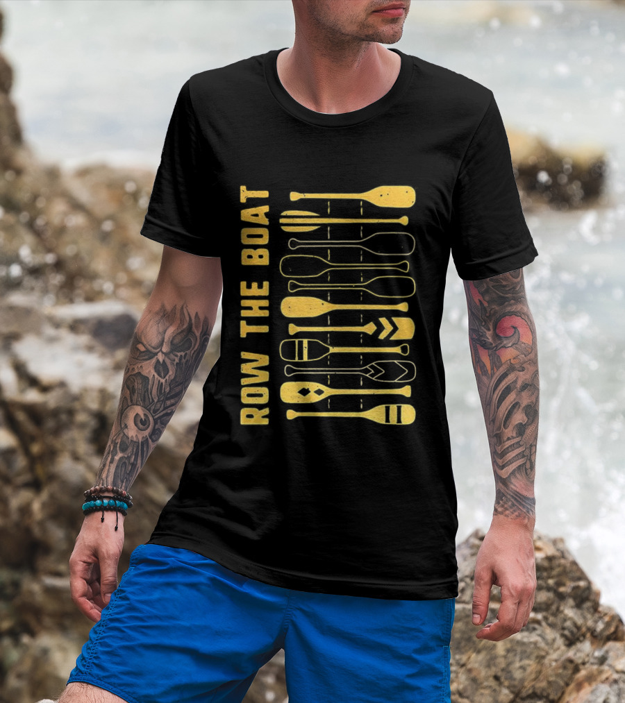 Row The Boat Wall Of Oars T-Shirt