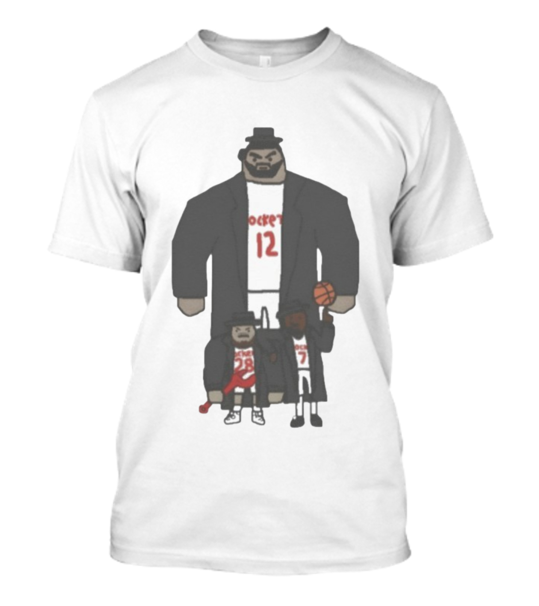 Houston Rockets Alperen Şengün Sen Goon Squad Basketball Player Cartoon T-Shirt
