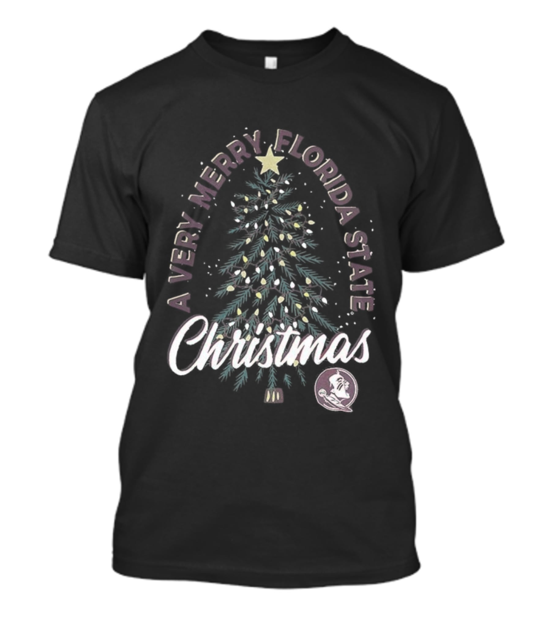 A Very Merry Florida State Christmas Tree Seminoles Football T-Shirt