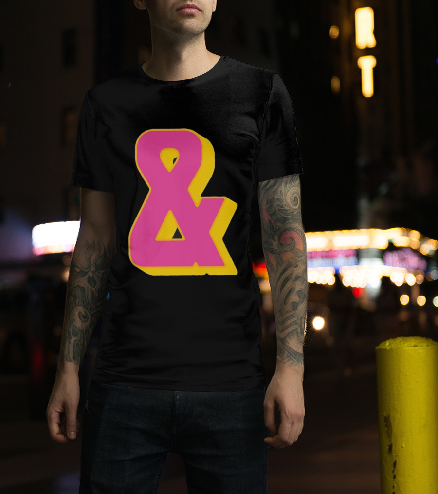 Bastille Presents Faded Ampersand Retro Style T-Shirt
