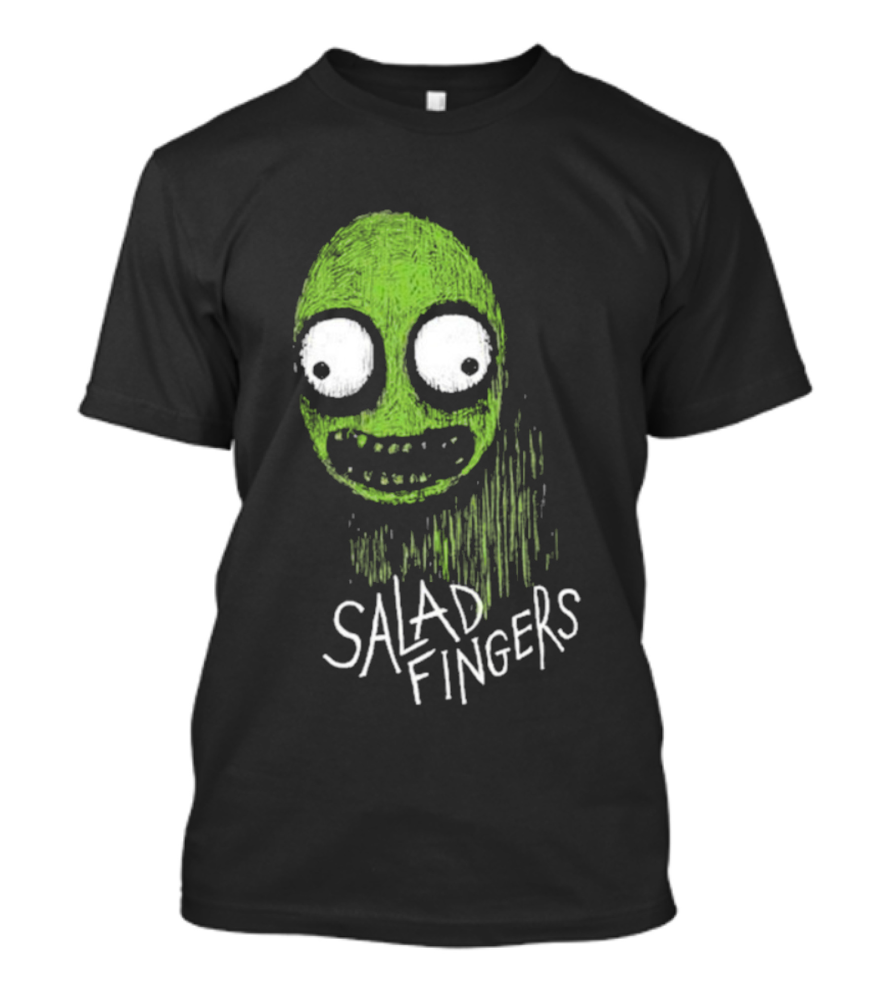 Salad Fingers Green Face Horror Aesthetic T-Shirt