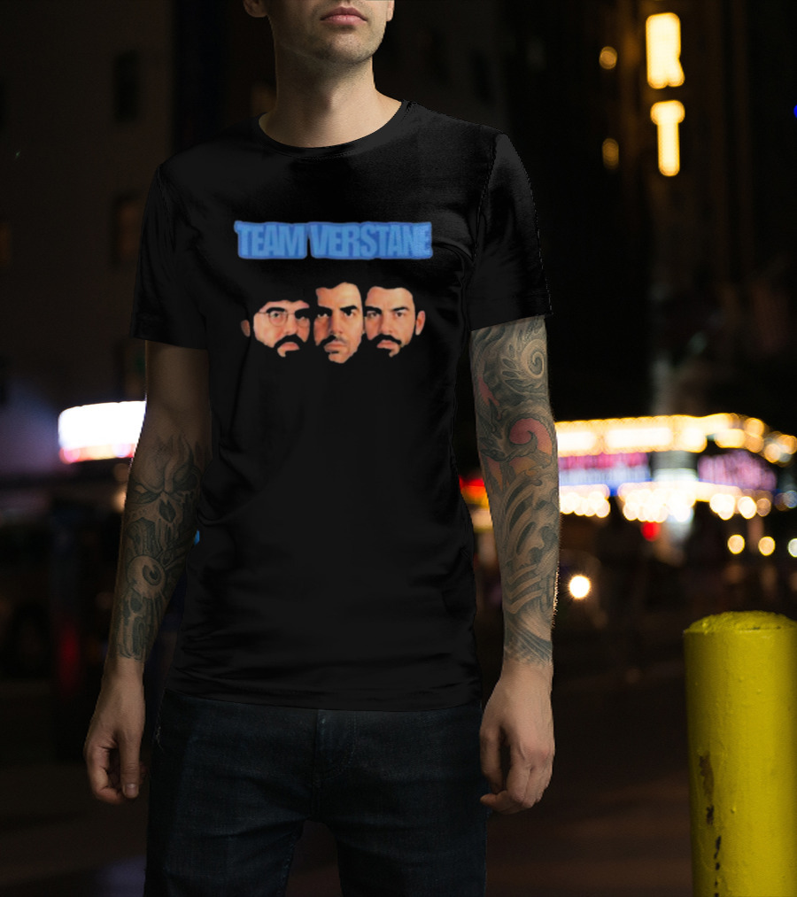 Team Verstane Faces With Three Characters T-Shirt