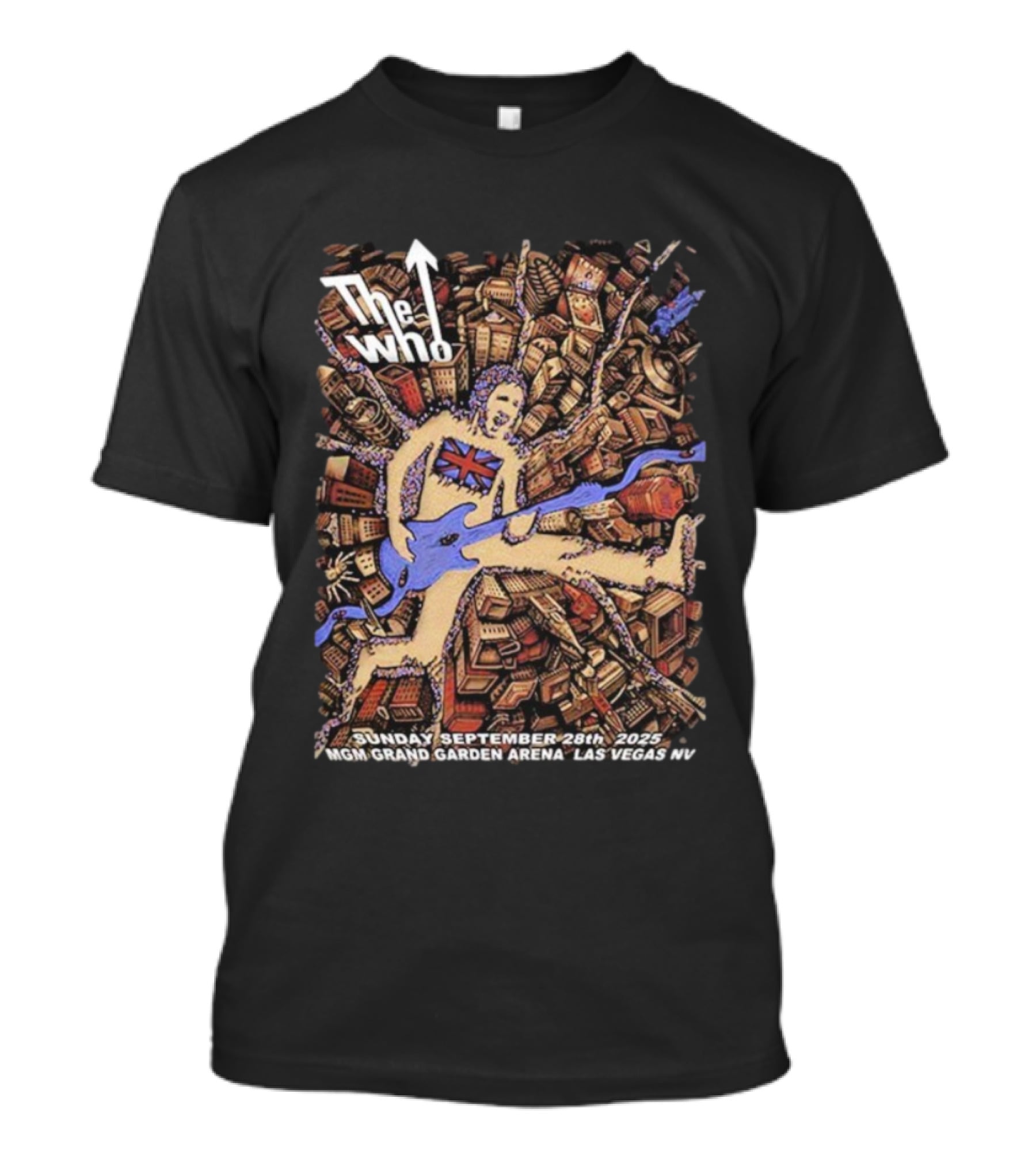 The Who Live At MGM Grand Garden Arena Las Vegas September 28 2025 T-Shirt