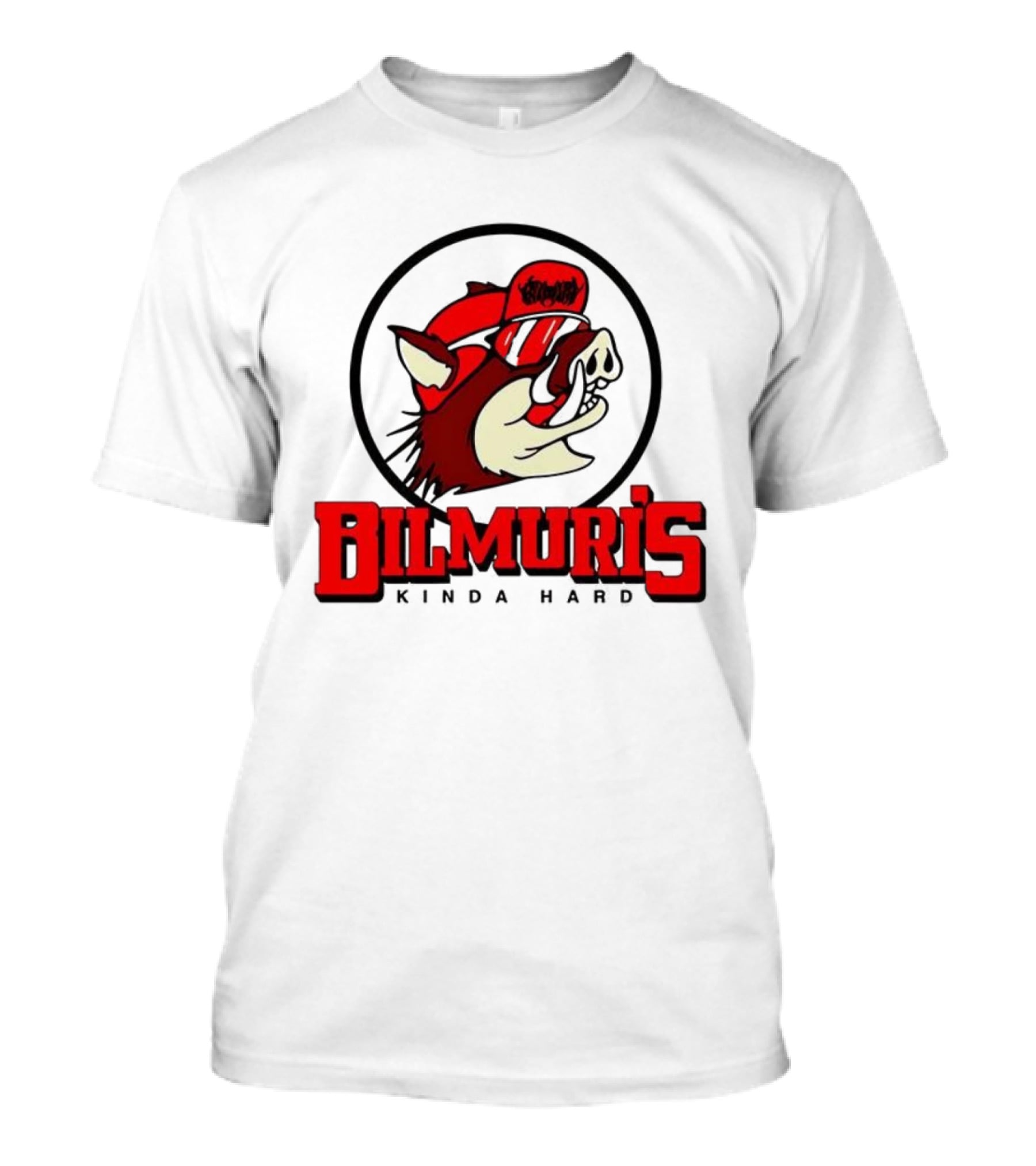 Bilmuri Hog-Ee’s Kinda Hard Red Hat Bear Logo T-Shirt
