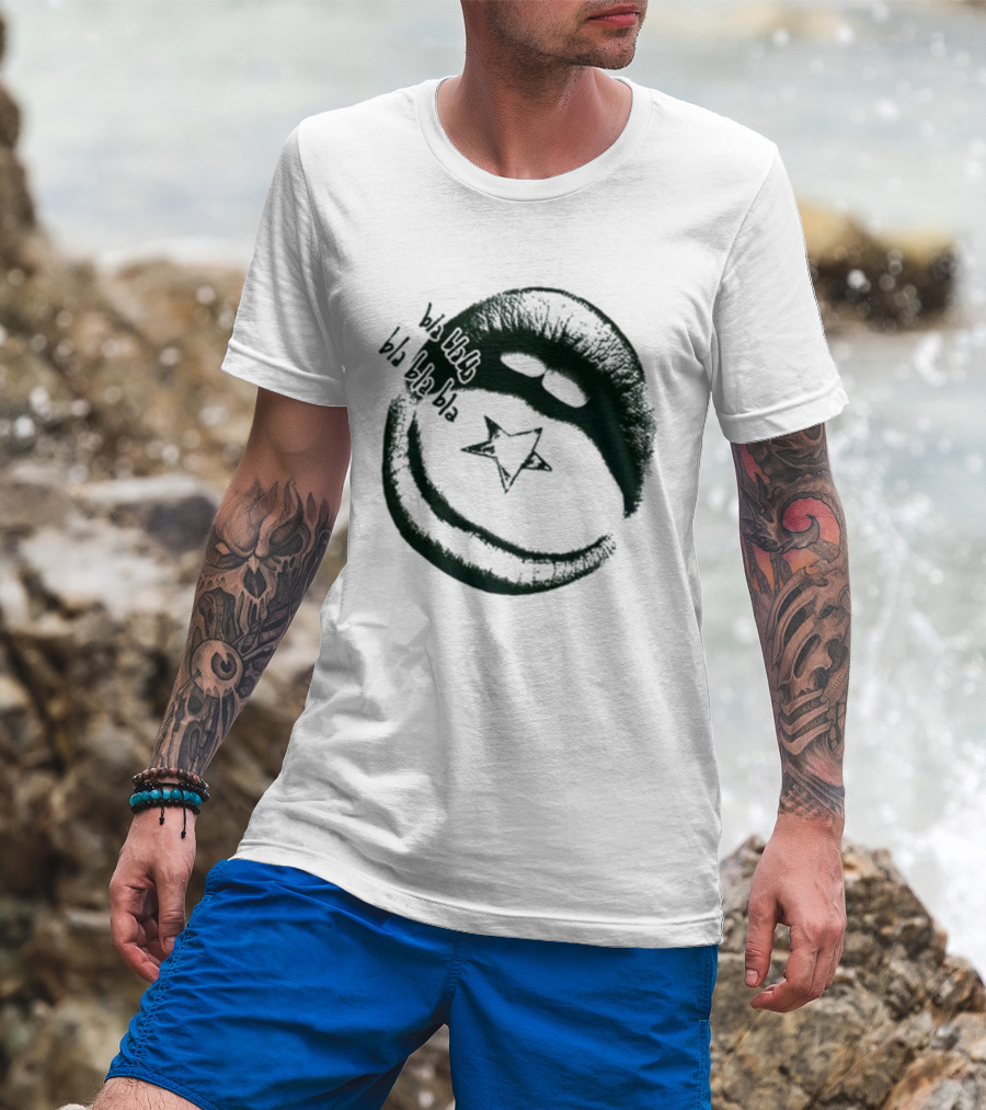 Maneskin Bla Bla Bla Rush Star And Smile T-Shirt
