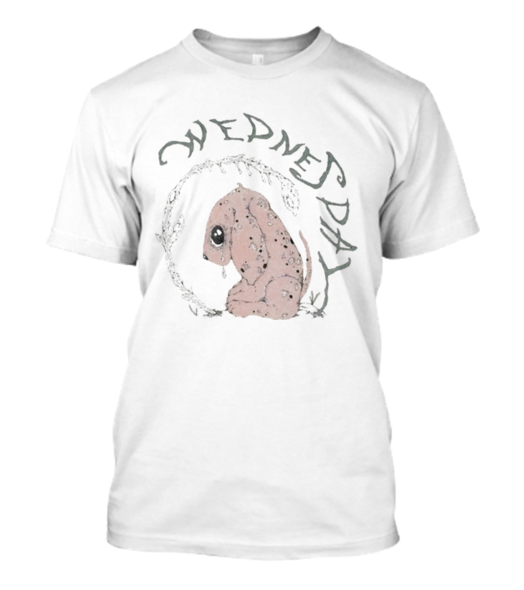 Wednesday Plant Pup Dog Art Day T-Shirt