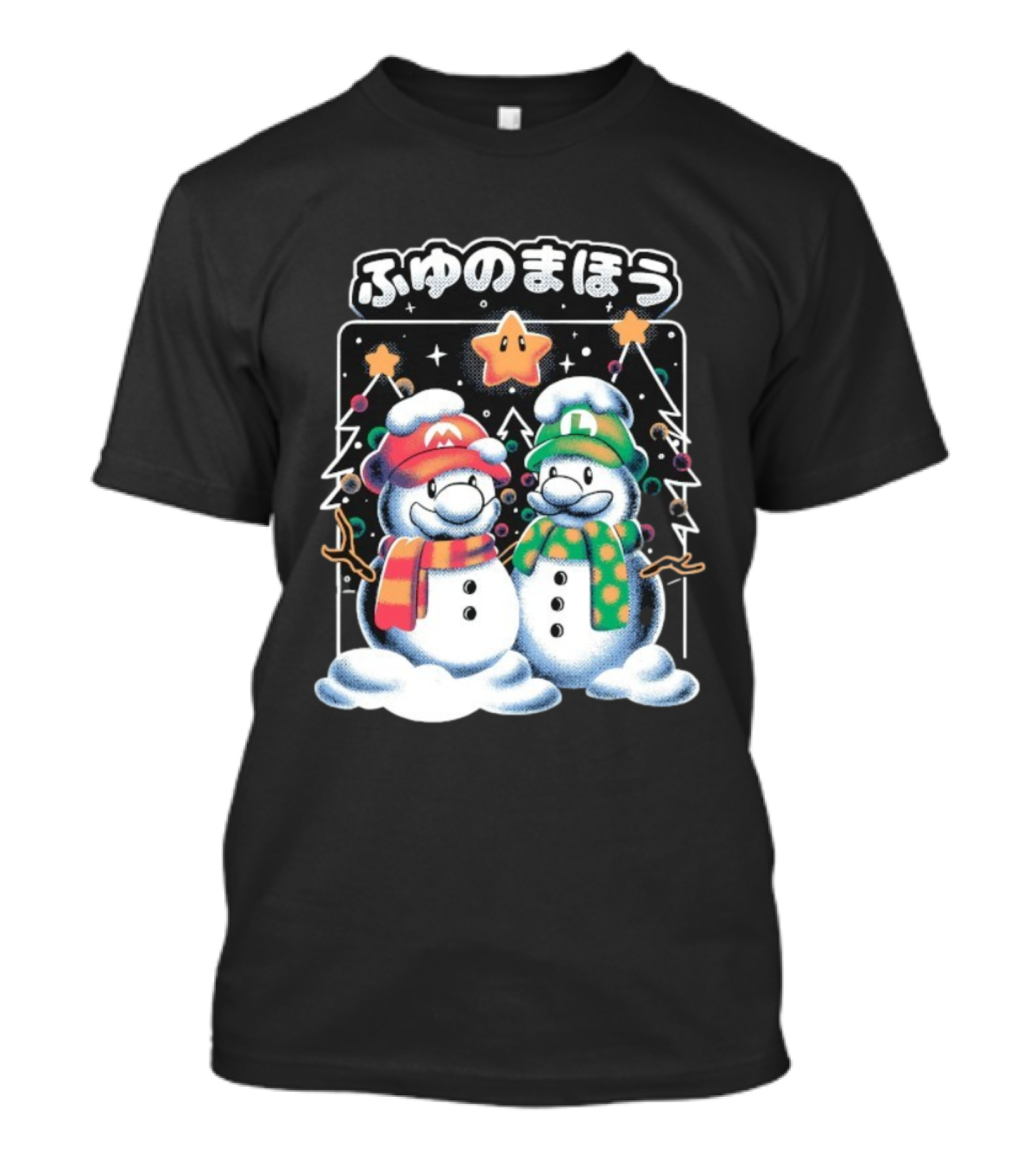 Mario Luigi Fuyu No Maho Christmas Snowman Magic T-Shirt