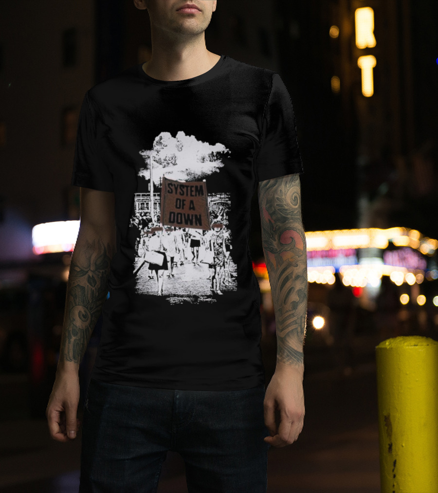 System Of A Down Red Flag Band Tribute T-Shirt