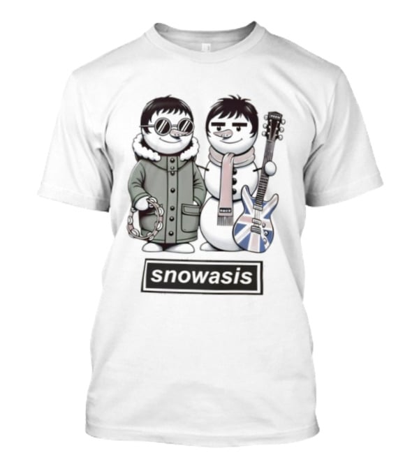 Snowasis Oasis Xmas Christmas Noel Rock Band Festive Holiday Sweater T-Shirt