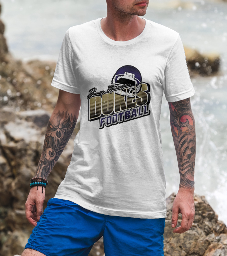 James Madison Dukes Football Helmet T-Shirt