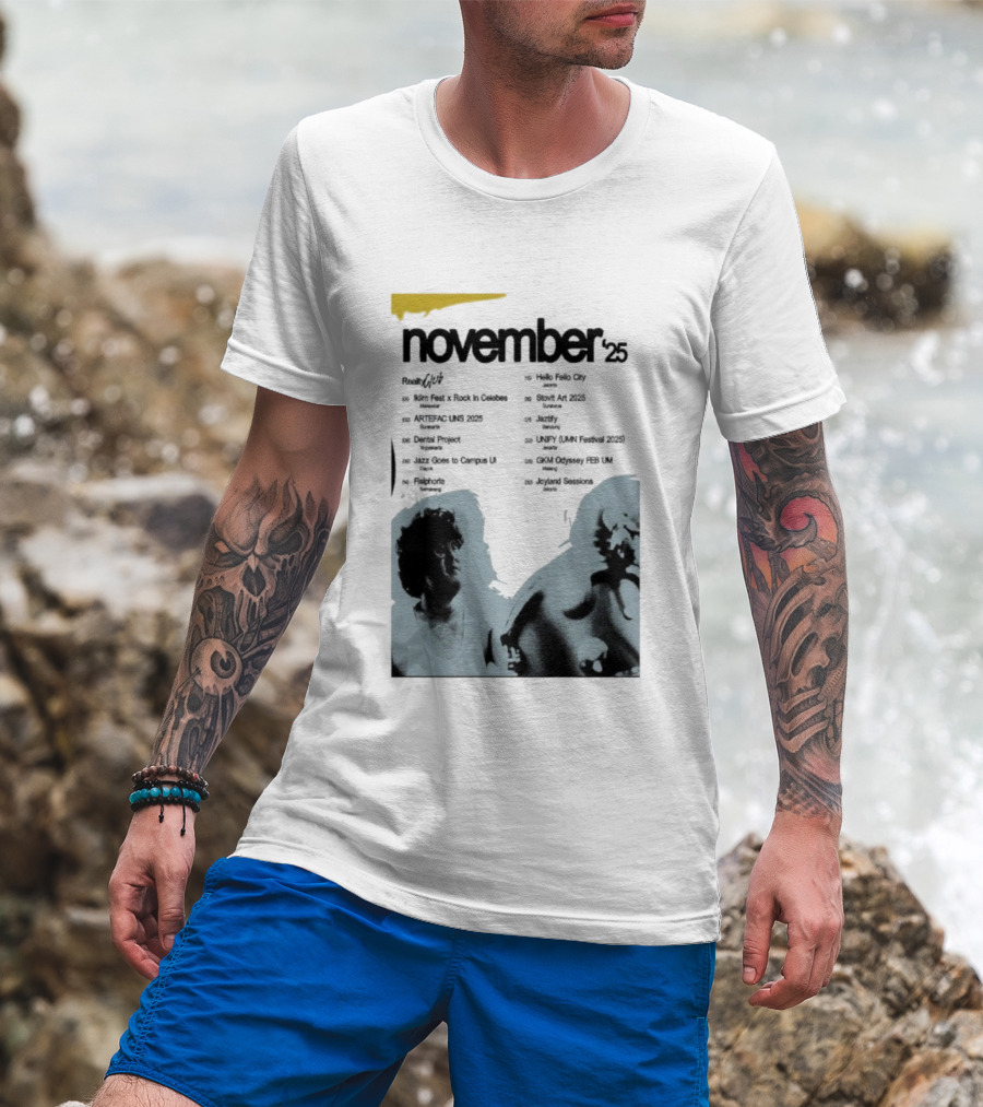 Reality Club November 2025 Jakarta Palace Bandung Surabaya Lampung Semarang Jogja Medan Makassar Padang T-Shirt