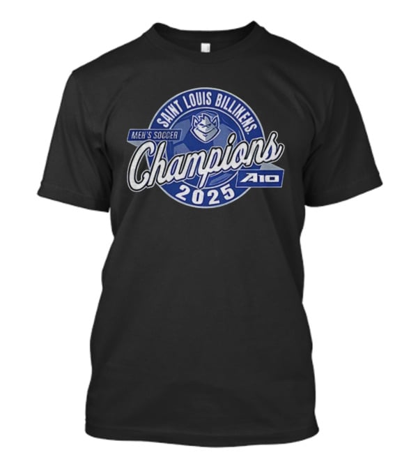 Saint Louis Billikens Men's Soccer Champions 2025 A10 T-Shirt