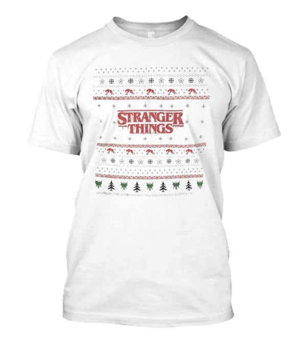 Stranger Things Ugly Christmas Sweater Style T-Shirt