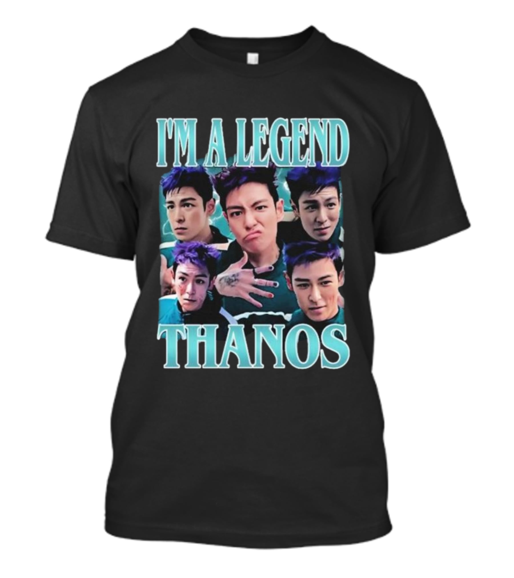 I'm A Legend Thanos Squid Game 2 Actor Character Faces T-Shirt
