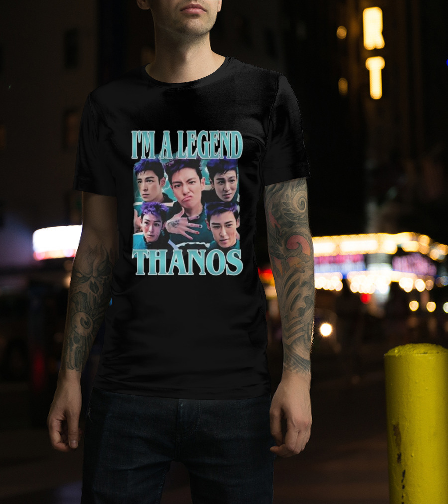 I'm A Legend Thanos Squid Game 2 Actor Character Faces T-Shirt