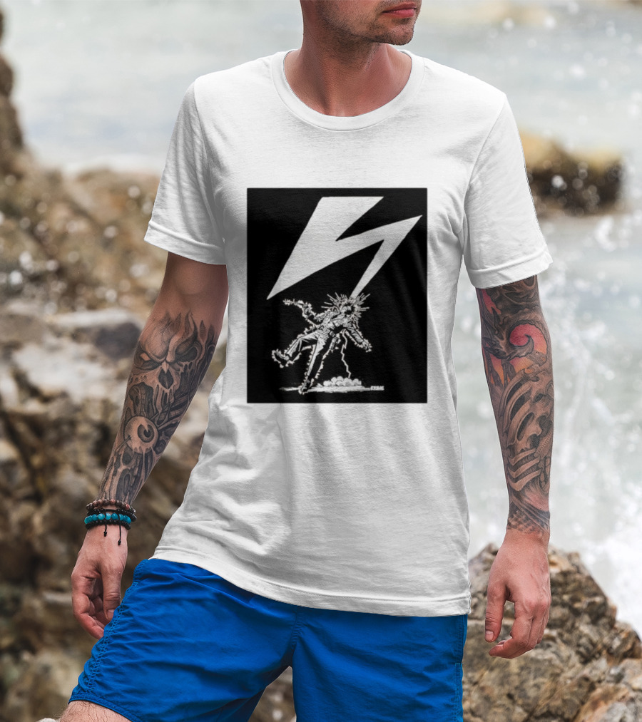 Krime Babylon Lightning Bolt Struck Punk Figures Compilation T-Shirt