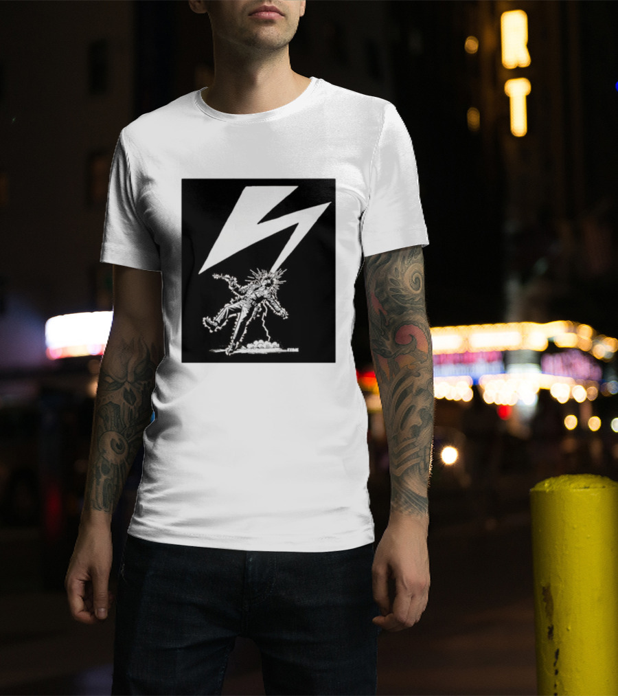 Krime Babylon Lightning Bolt Struck Punk Figures Compilation T-Shirt
