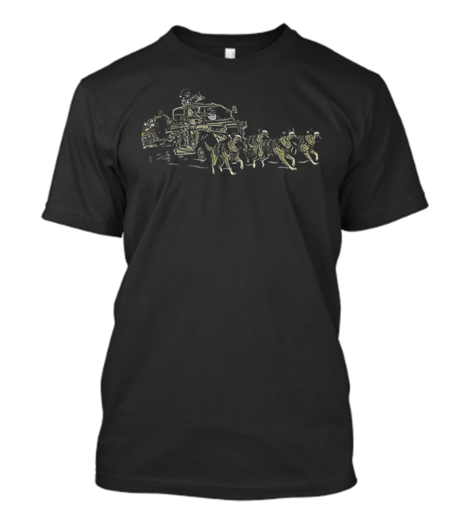 UTV Adventure With K9 Santa Christmas Riding Off-Road T-Shirt
