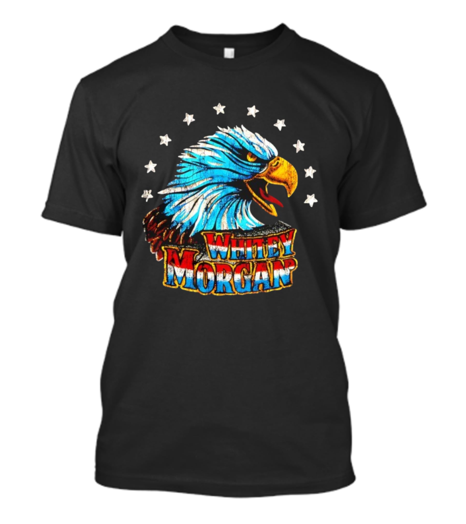 Whitey Morgan Screamin’ Eagle Stars Patriotic Style T-Shirt