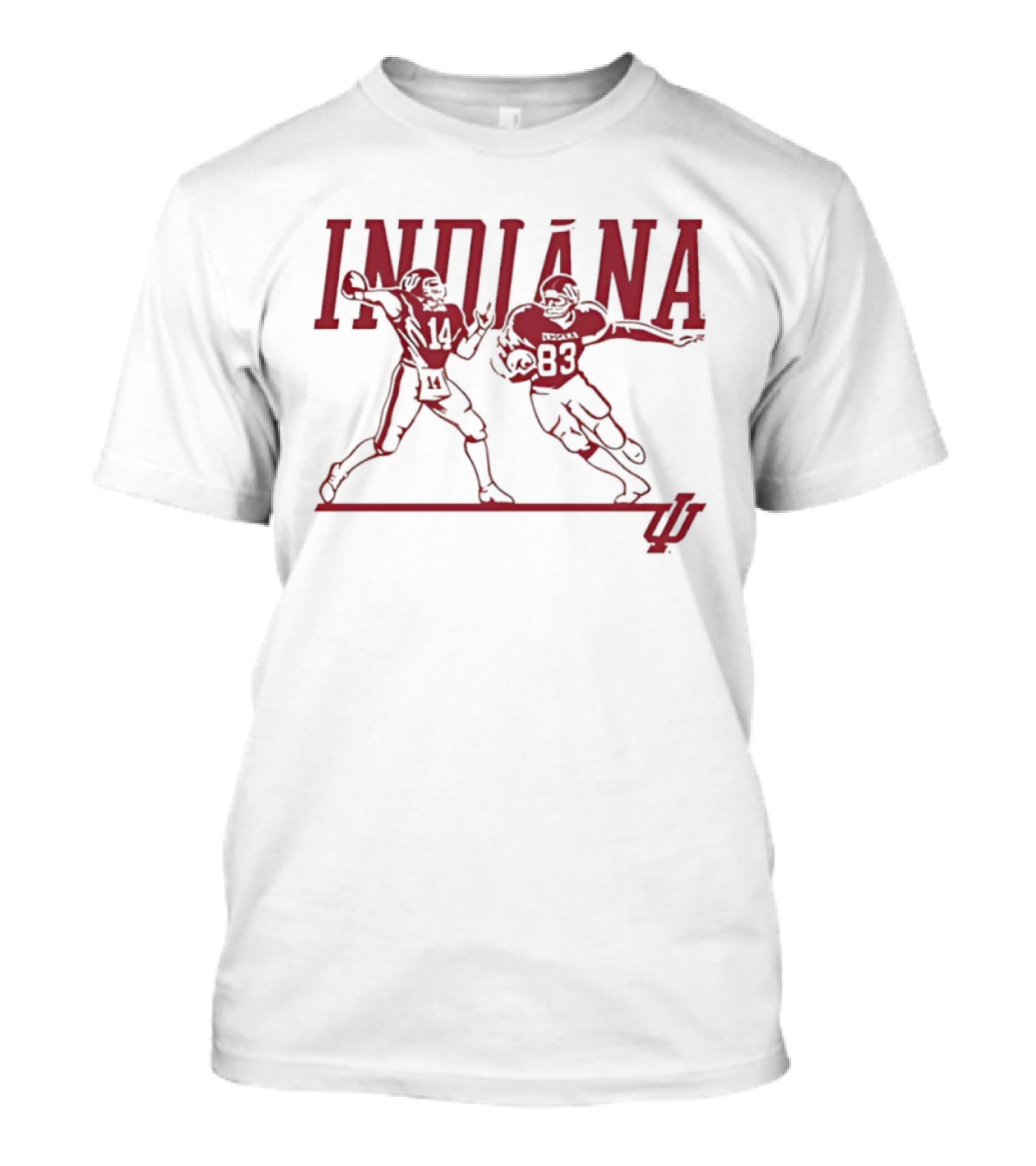 Indiana Football 1983 Players Number 14 And 83 T-Shirt