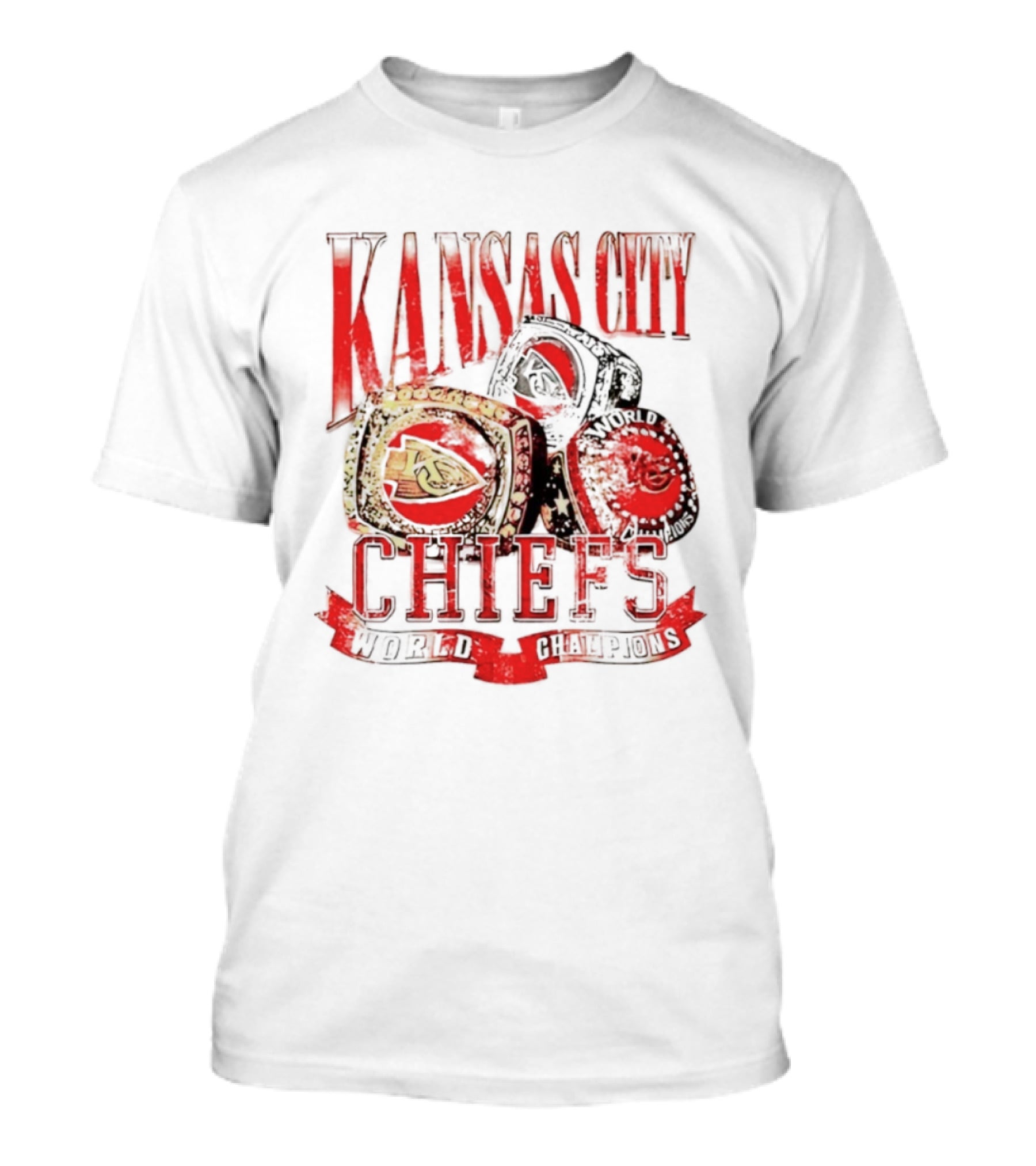 Kansas City Chiefs World Champions Rings Celebration T-Shirt