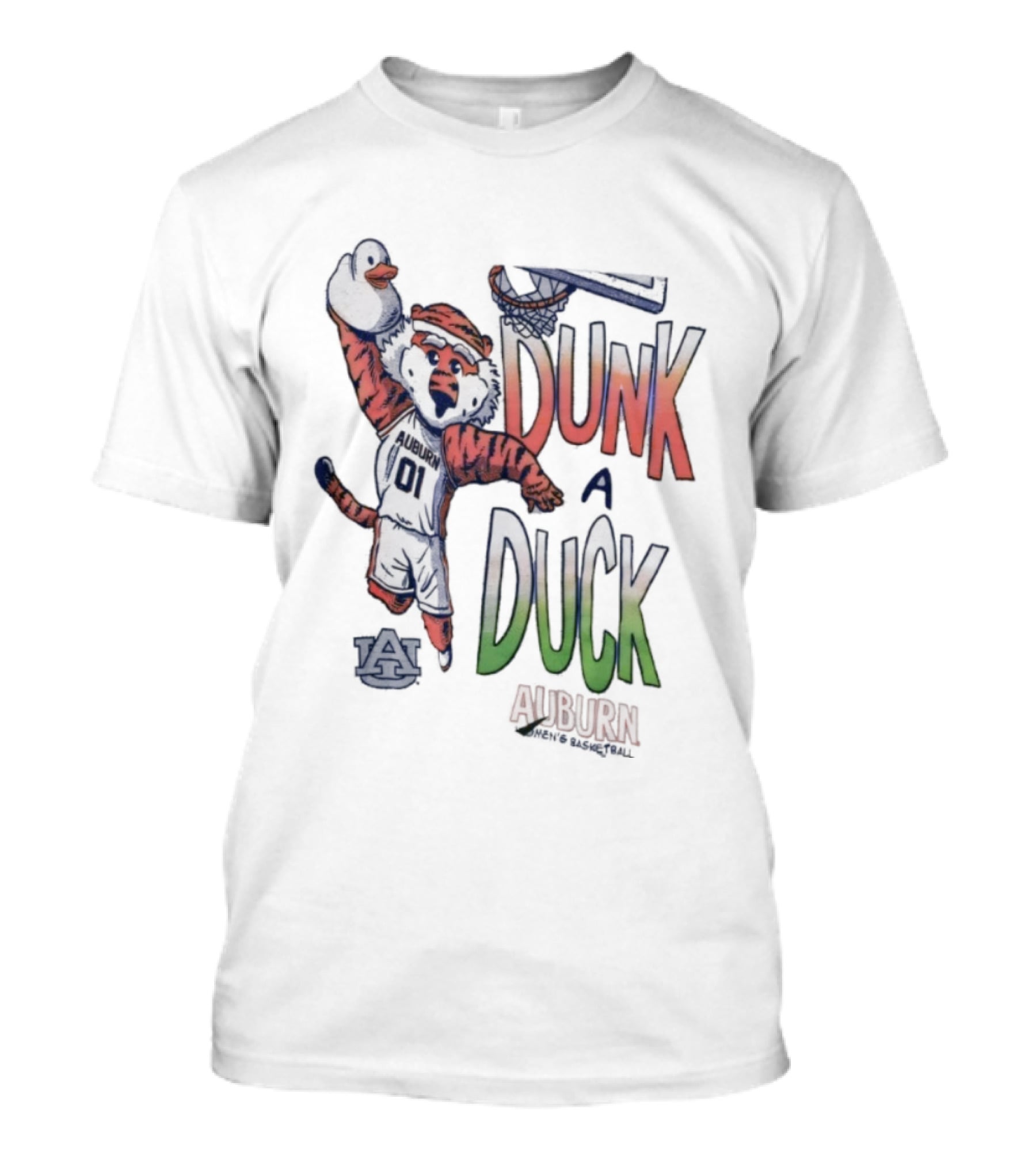 Auburn Tigers Dunk A Duck Mascot Auburn T-Shirt