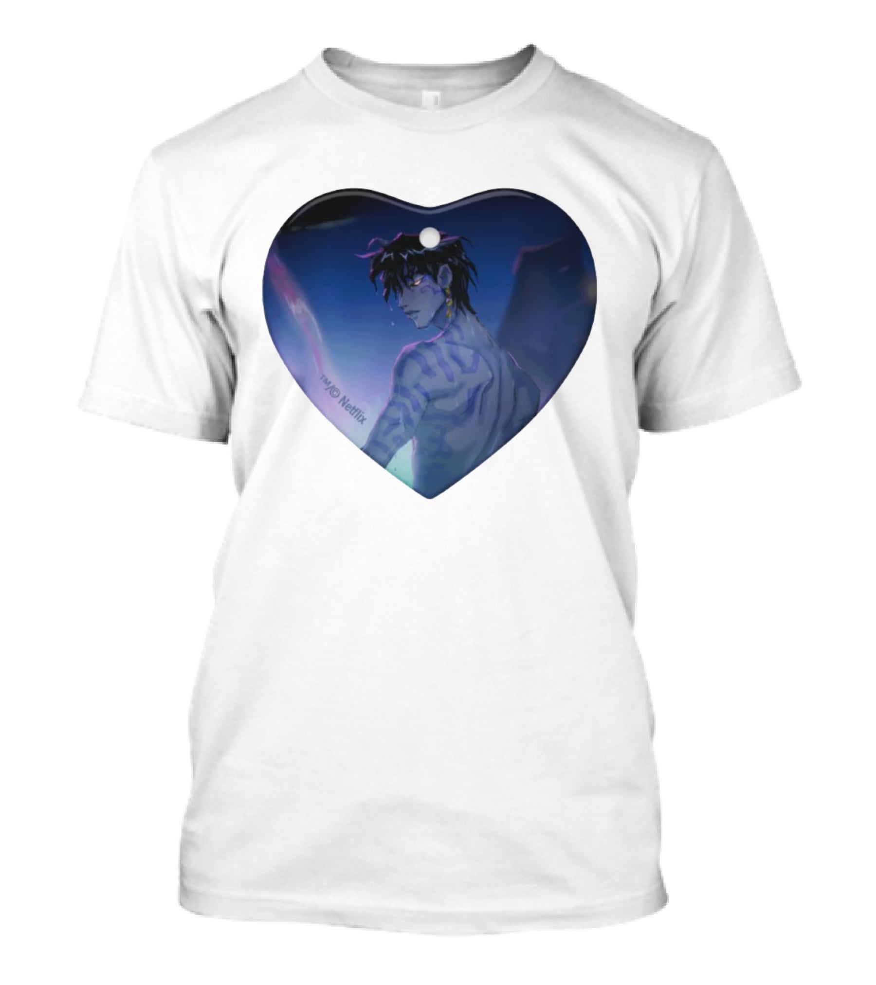 Netflix KPop Demon Hunters Jinu Ornament Anime Character Portrait T-Shirt