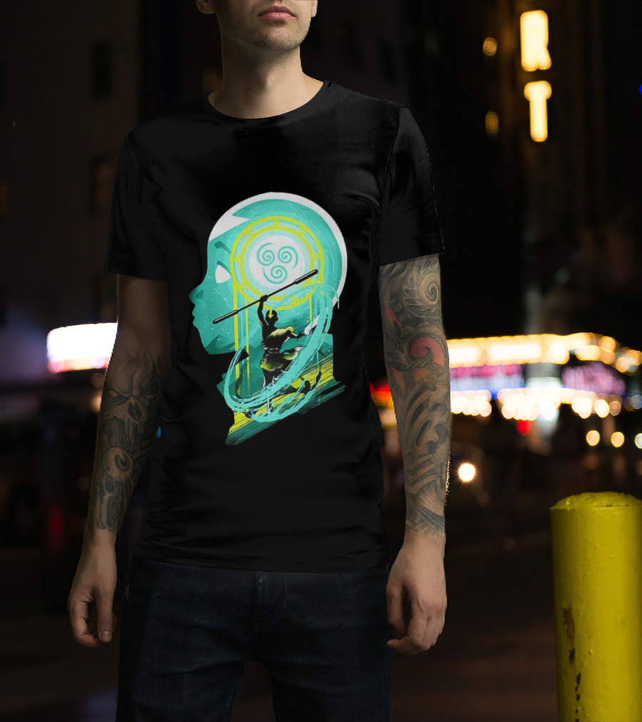 Aang Avatar The Last Airbender Water Tribe Symbol Silhouette T-Shirt