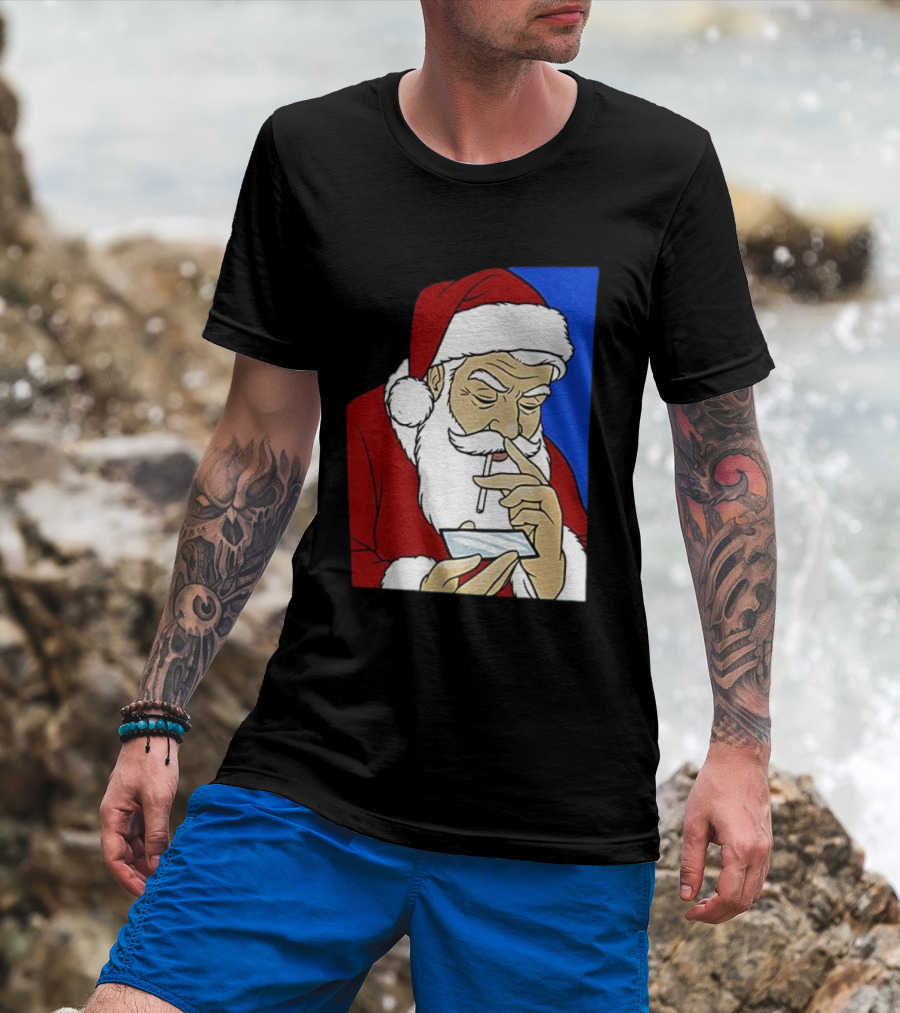 Coke Santa Naughty List Christmas Meme T-Shirt