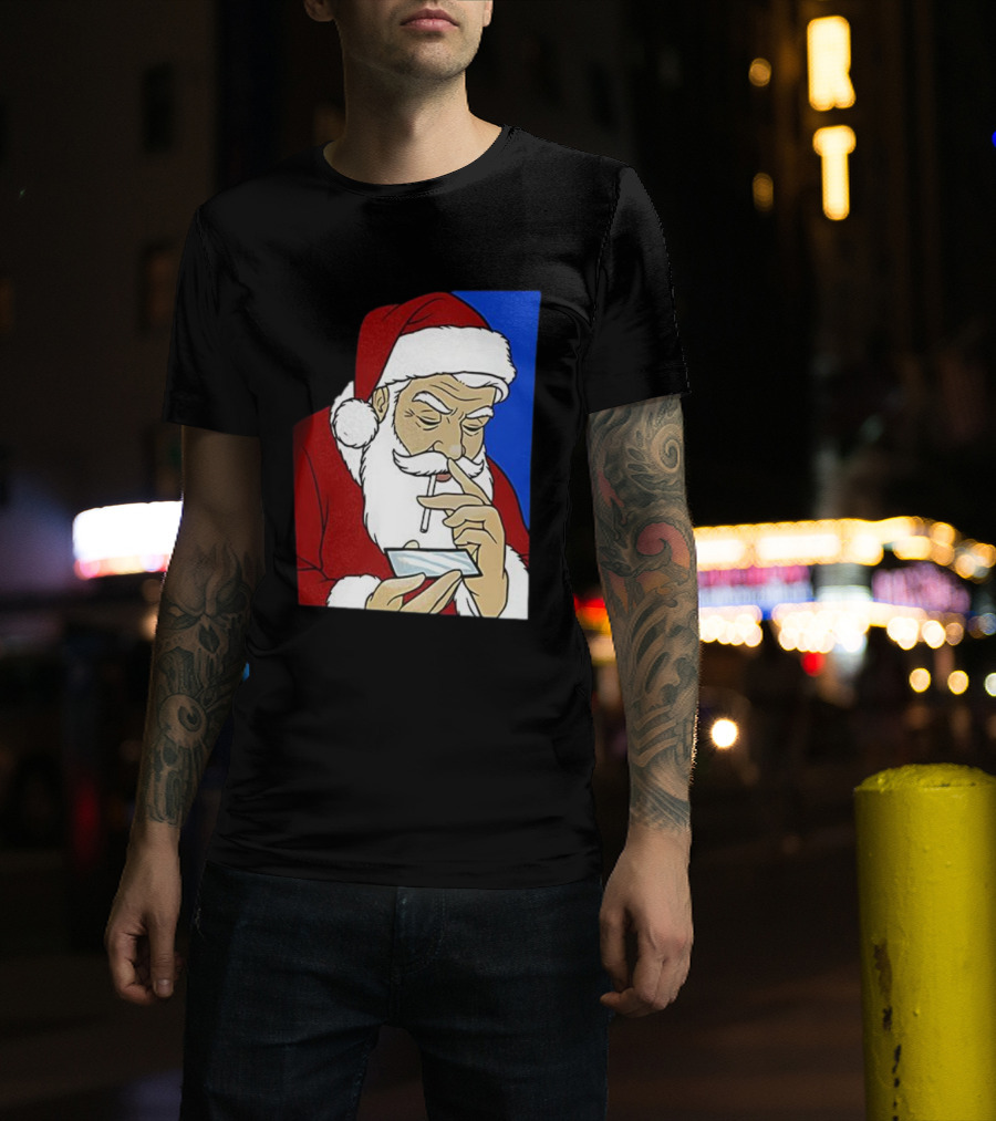 Coke Santa Naughty List Christmas Meme T-Shirt