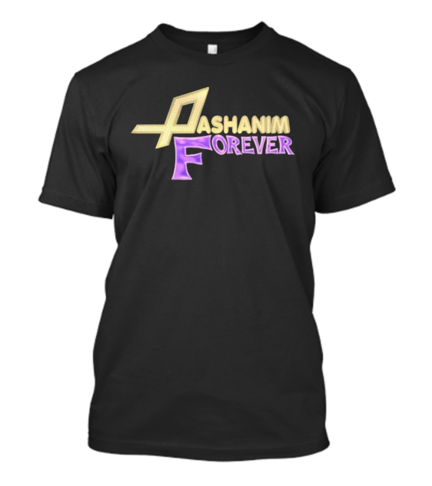 Pashanim Forever Iconic Yellow And Purple Text T-Shirt