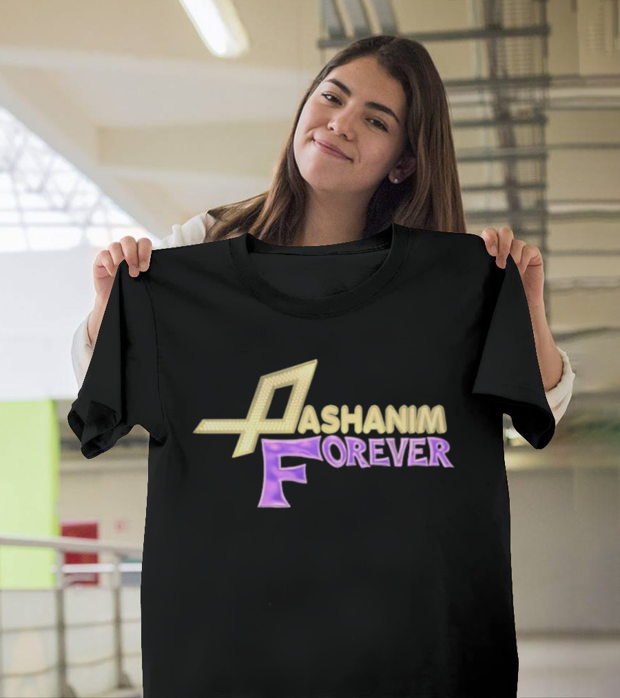 Pashanim Forever Iconic Yellow And Purple Text T-Shirt